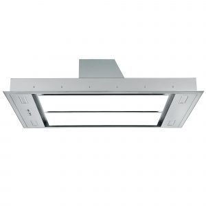 Built-into Ceiling Island Cooker Hood Remote & Carbon Filters Cookology 110cm Extractor Fan Stainless Steel 