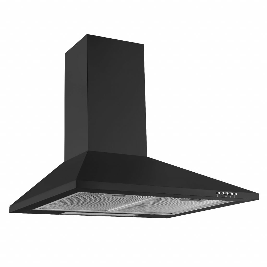 Cookology VER905BK Touch Control 90cm Chimney Cooker Hood In Black