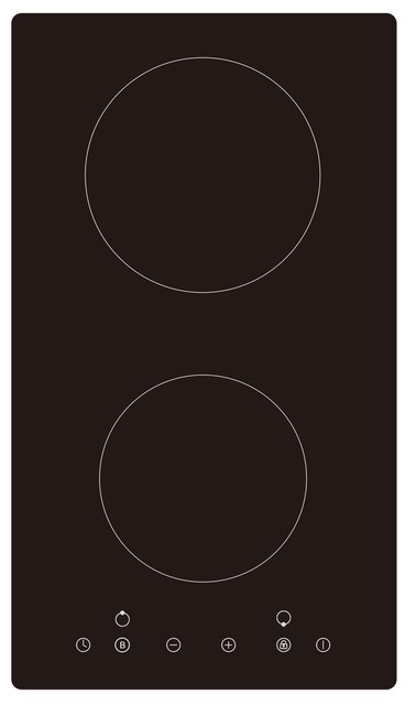 30cm Domino Induction Hob Black Cookology 4979