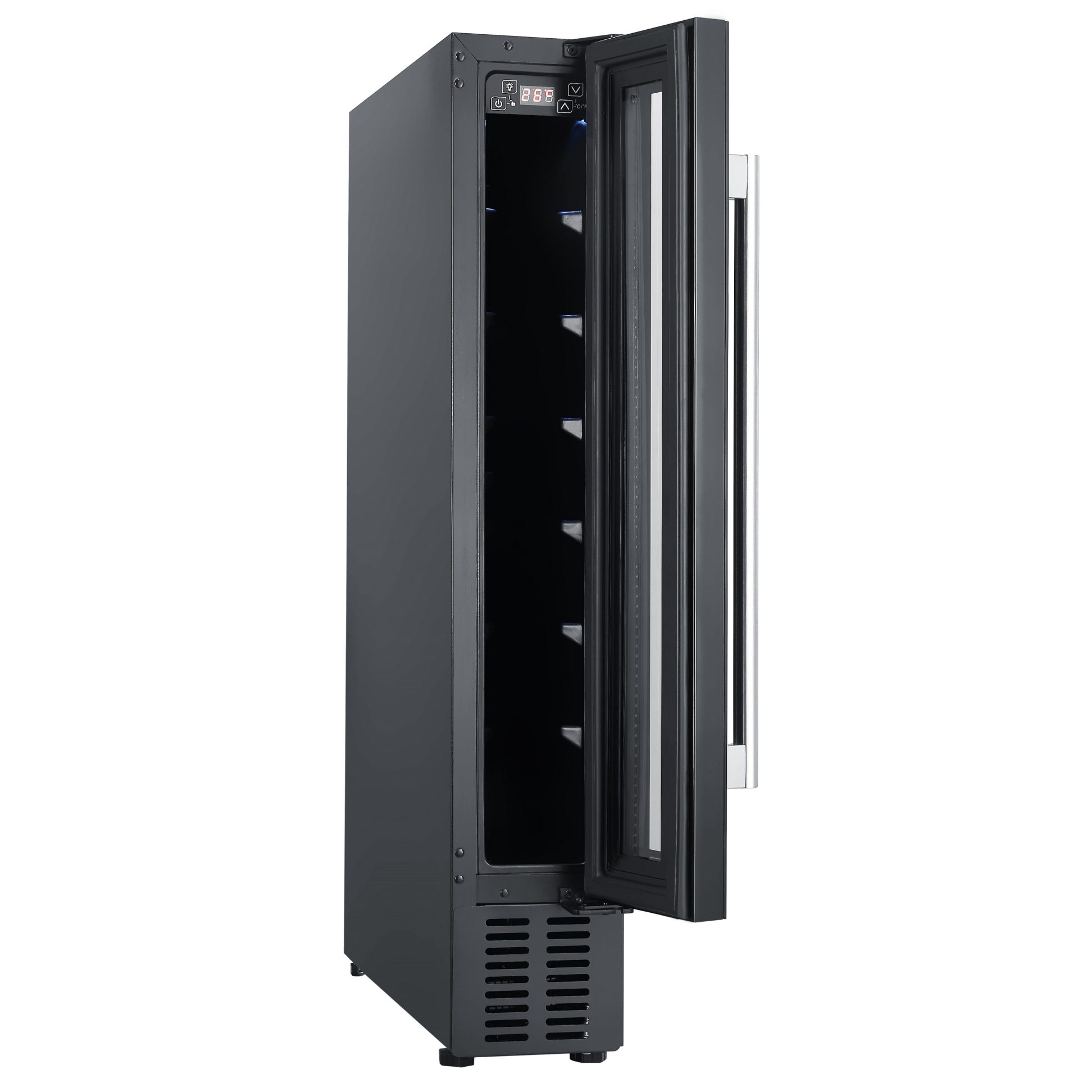 7 Bottle Capacity Black BuiltIn Wine Cooler Cookology