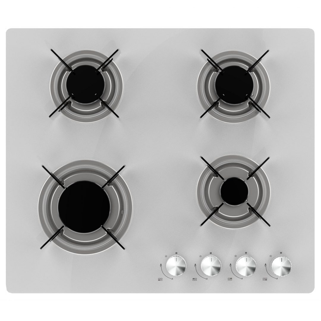 Cookology 90cm Gas On Glass Hob With Wok Burner - Black | Cookology