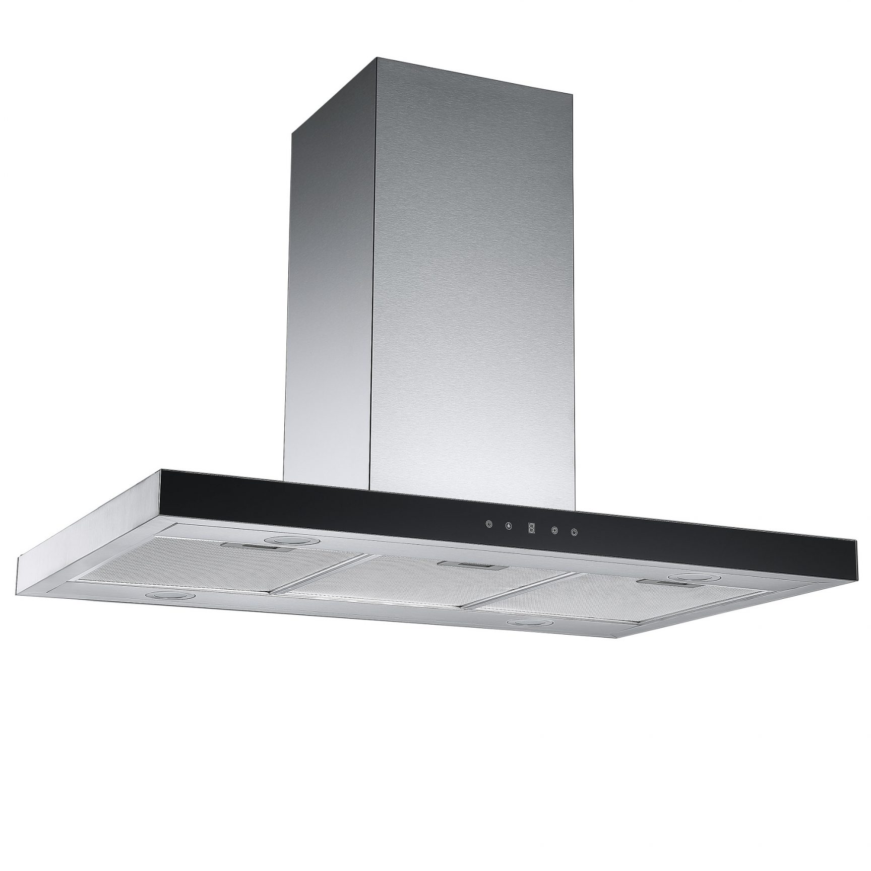 90cm Stainless Steel Island Cooker Hood With Touch Controls Cookology