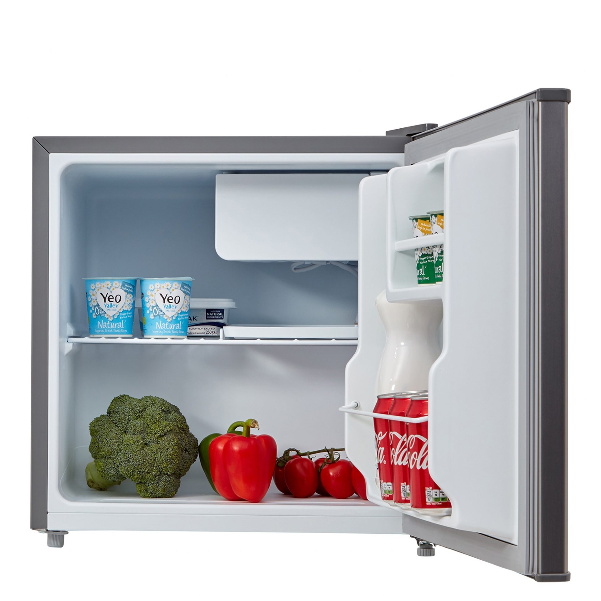 45L Stainless Steel Mini Table Top Fridge | Cookology