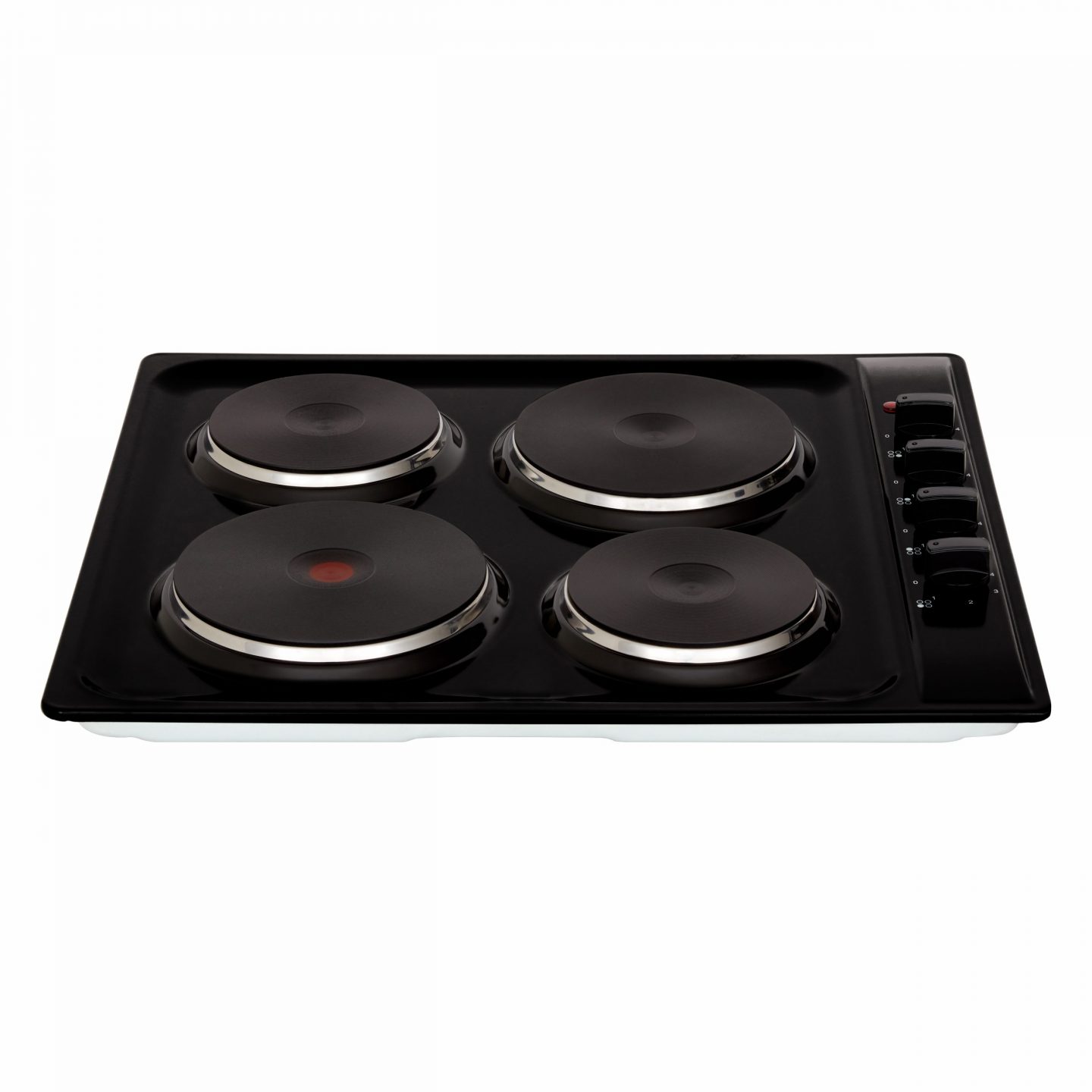 Black 4 Zone Solid Plate Electric Hob 