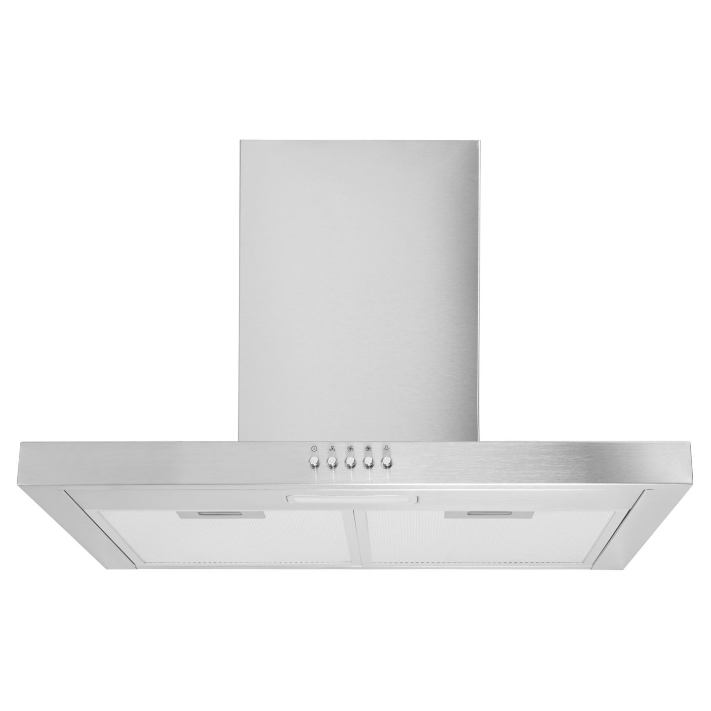 Cookology 60cm Angled Stainless Steel Chimney Kitchen Cooker Hood & Ducting 