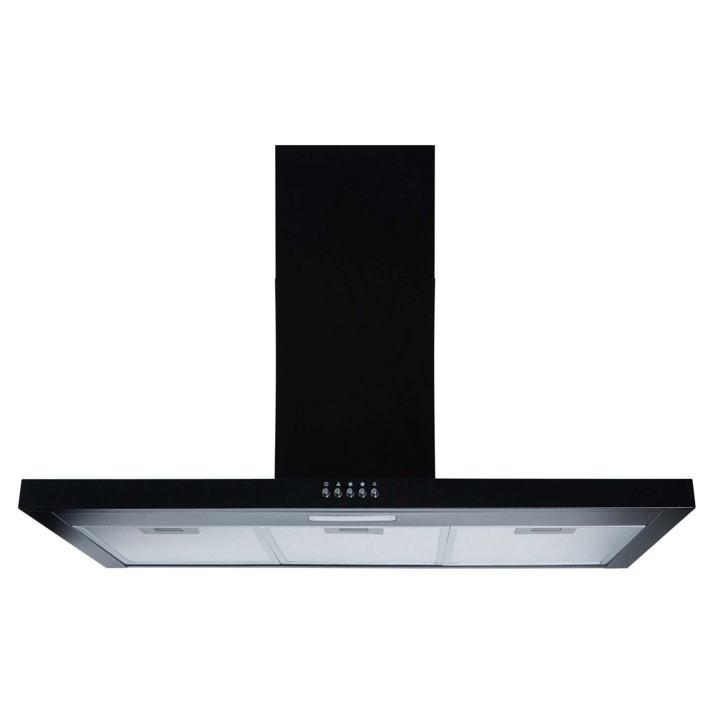 Cookology TSH900BK 90cm Kitchen Chimney cooker hood extractor fan in black with Ducting Kit