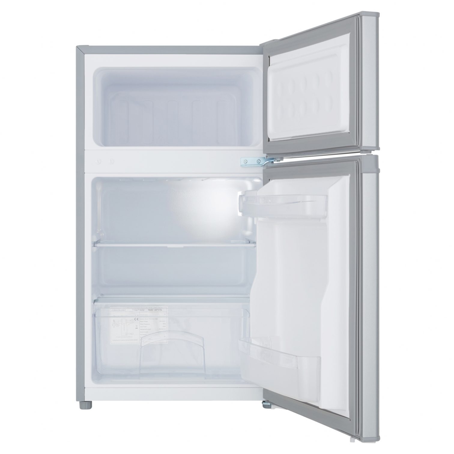 Cookology UCFF87SL 87L Undercounter Fridge Freezer 2 Door Silver