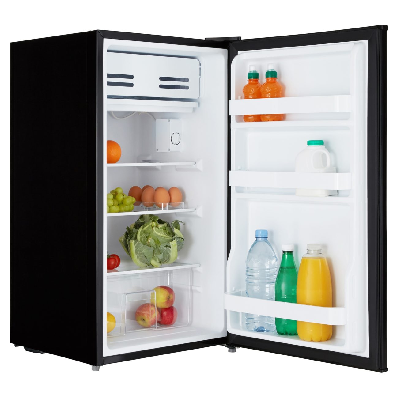 Cookology 93L Undercounter Fridge - With Chiller Box - Black | Cookology