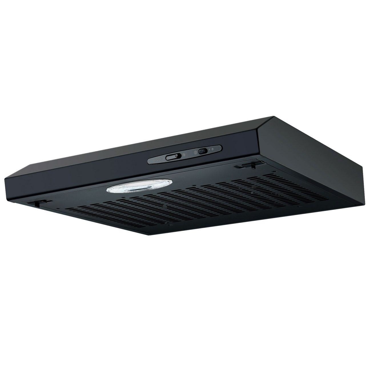 Cookology 50cm Visor Cooker Hood With Extractor Fan Black Cookology