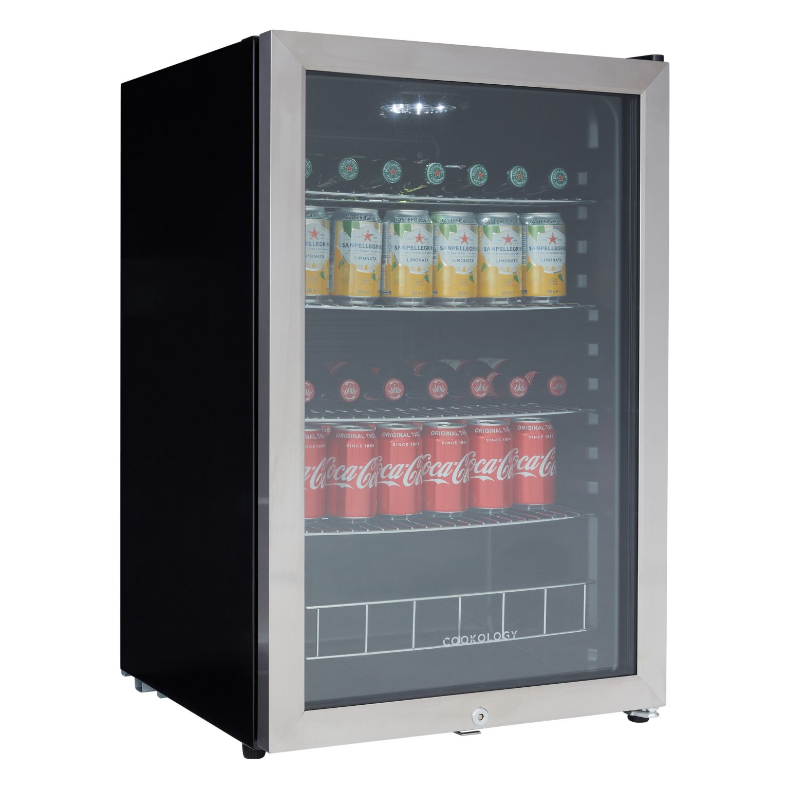 115L Stainless Steel Under Counter Drinks Fridge | Cookology