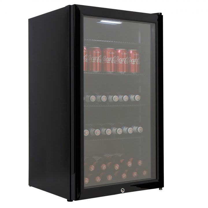 98L Drinks Fridge - Black | Cookology