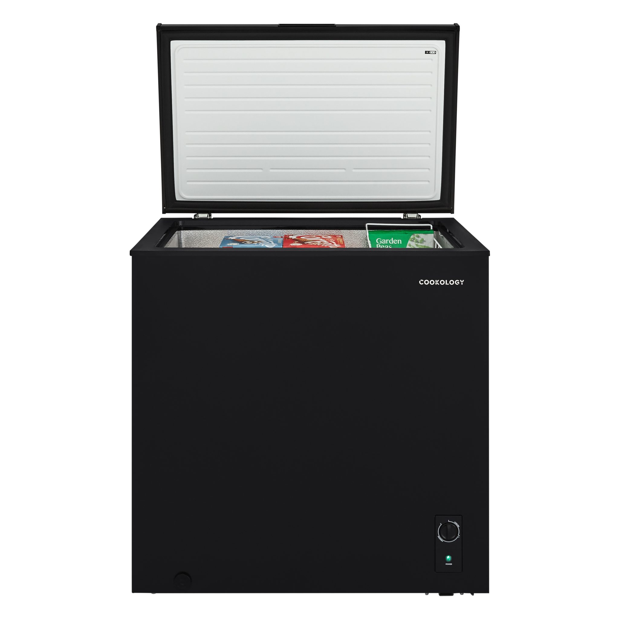 198L Black Chest Freezer With Chill Function Cookology