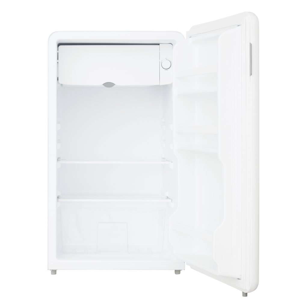 93l Retro Mini Fridge With Chiller Box White Cookology