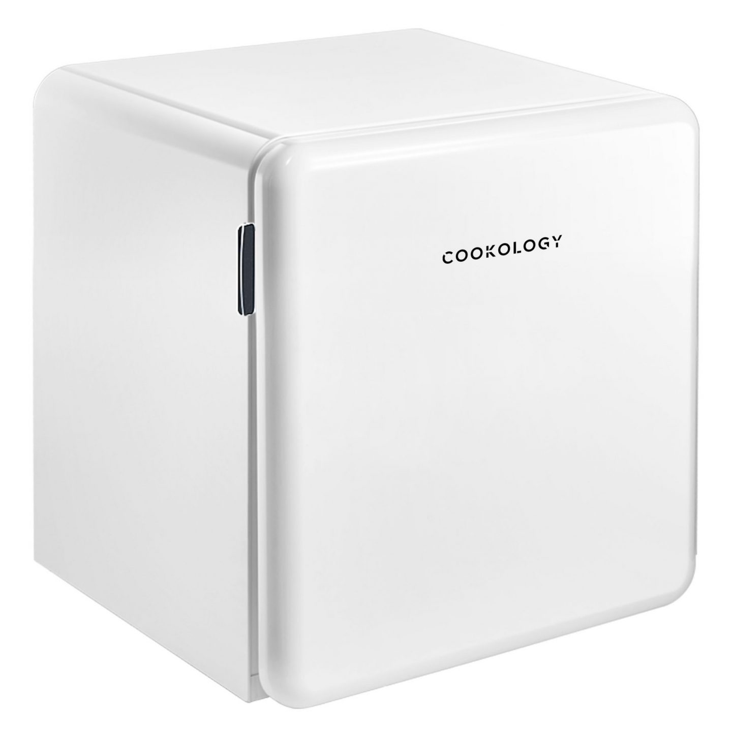 47l White Retro Mini Fridge With Chiller Box Cookology