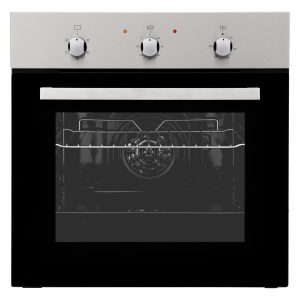 Cookology 60cm Stainless Steel Built-in Single Electric Fan Oven & Ceramic Hob Pack 