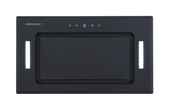 Cookology A+ Energy Rated - 52cm Built Under Canopy Cooker Hood - Black Glass