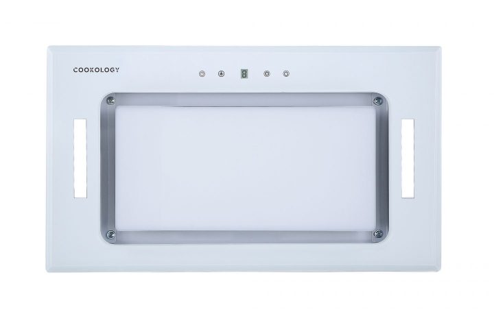 Cookology A+ Energy Rated - 52cm Built Under Canopy Cooker Hood - White Glass
