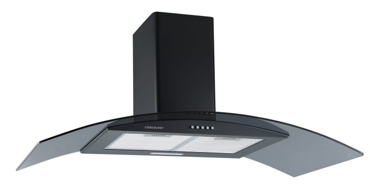 Cookology A Energy Rated - 100cm Chimney Cooker Hood - Black