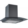 Cookology A Energy Rated - 60cm Curved Cooker Hood - Smoked Black Glass