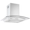 Cookology 60cm Curved Cooker Hood - Stainless Steel