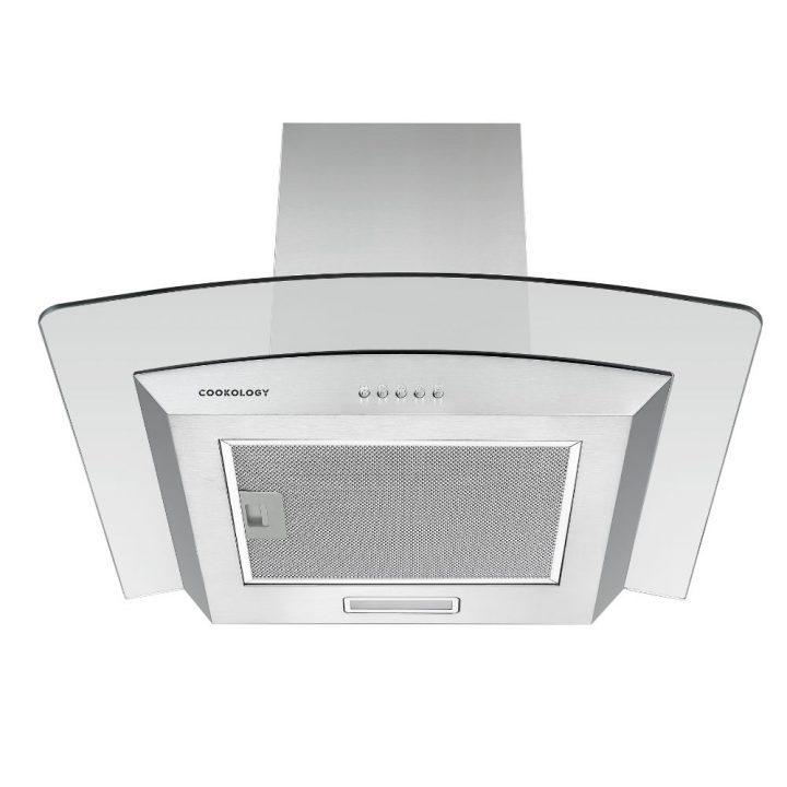 Cookology 60cm Curved Cooker Hood - Stainless Steel