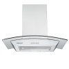 Cookology 60cm Curved Cooker Hood - Stainless Steel