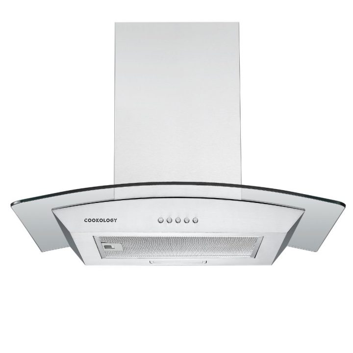 Cookology 60cm Curved Cooker Hood - Stainless Steel