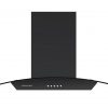 Cookology A Energy Rated - 90cm Curved Glass Chimney Cooker Hood - Black