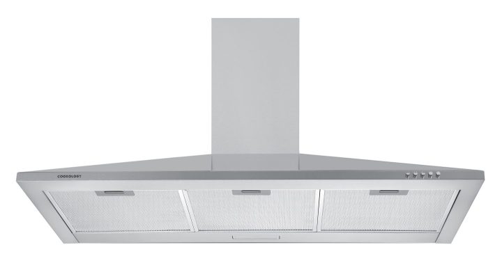 CH100SS-A angled view cooker hood