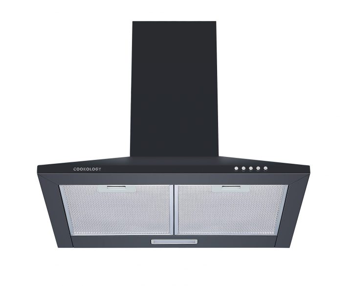 Cookology A Energy Rated - 60cm Chimney Cooker Hood - Black