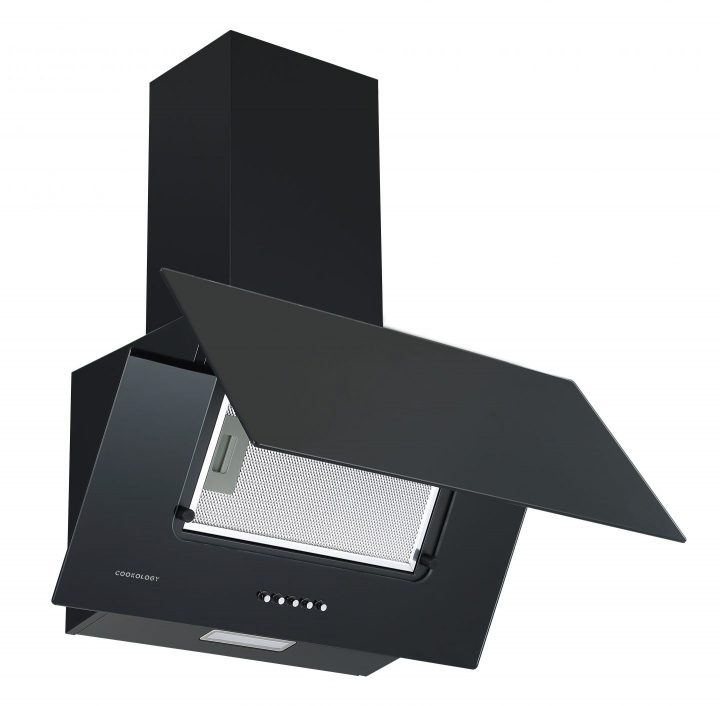 Cookology CHA600BK/A A Energy Rated - 60cm Angled Kitchen Cooker Hood - Black