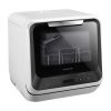 cookology white mini dishwasher for table top use