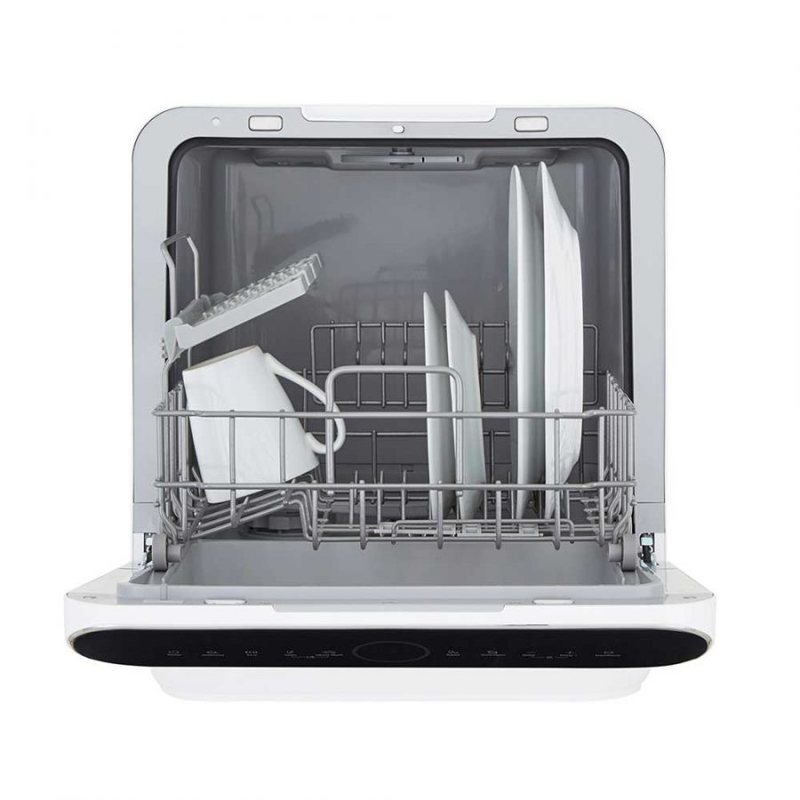 3 Place Setting White Mini Table Top Dishwasher Cookology