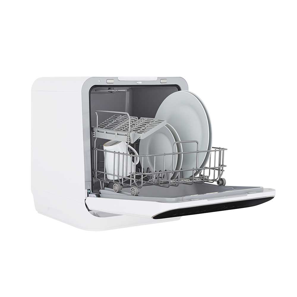 3 Place Setting White Mini Table Top Dishwasher Cookology