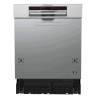 Cookology 60cm Semi Integrated Dishwasher - Stainless Steel
