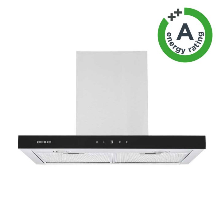 Cookology A++ Energy Rated 70cm Linear Chimney Cooker Hood - Stainless Steel