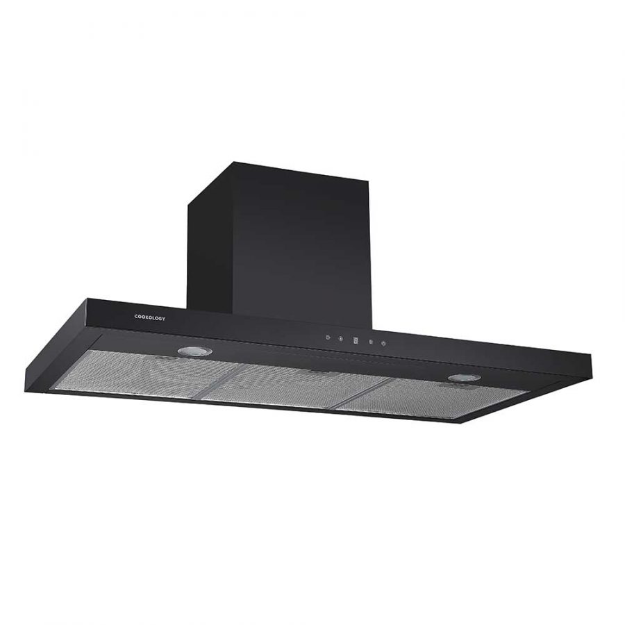 Cookology A++ Energy Saving 90cm Linear Chimney Extractor Cooker Hood ...