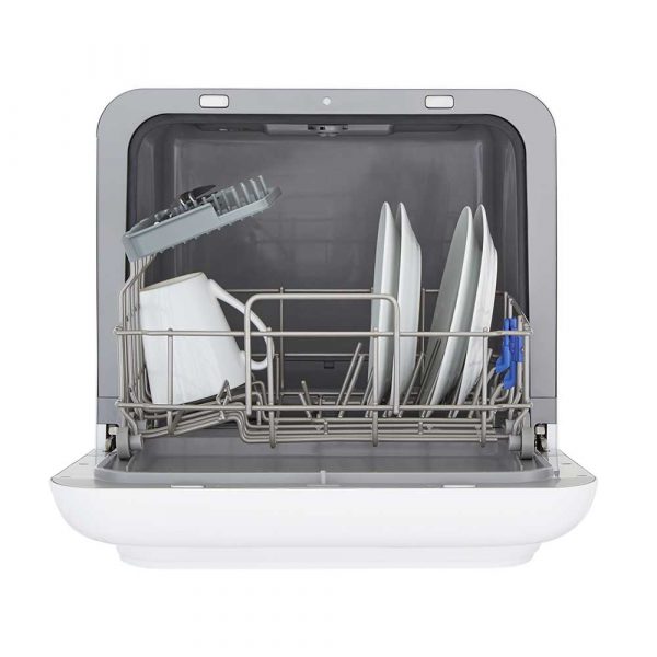 2 Place Setting White Mini Table Top Dishwasher Cookology