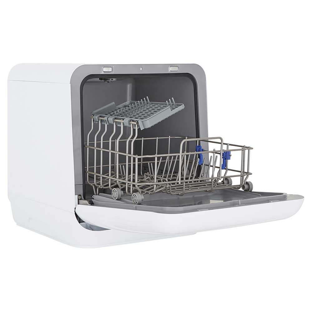 2 Place Setting White Mini Table Top Dishwasher Cookology