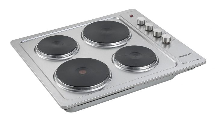 Cookology 60cm 4 Burner Solid Plate Hob - White