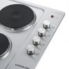 Cookology 60cm 4 Burner Solid Plate Hob - White