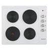 Cookology 60cm 4 Burner Solid Plate Hob - White