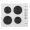 Cookology 60cm 4 Burner Solid Plate Hob - White