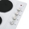 Cookology 60cm 4 Burner Solid Plate Hob - White