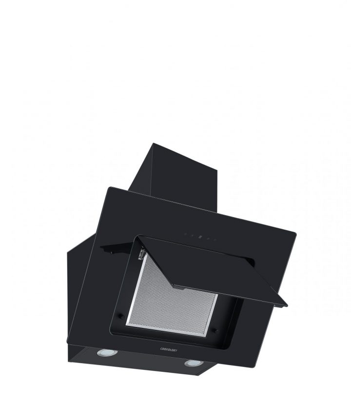 Cookology A++ Energy Rated - 70cm Angled Chimney Cooker Hood - Touch Control – Glass Black