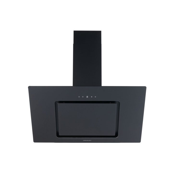 Cookology A++ Energy Rated - 80cm Angled Chimney Cooker Hood - Touch Control - Black
