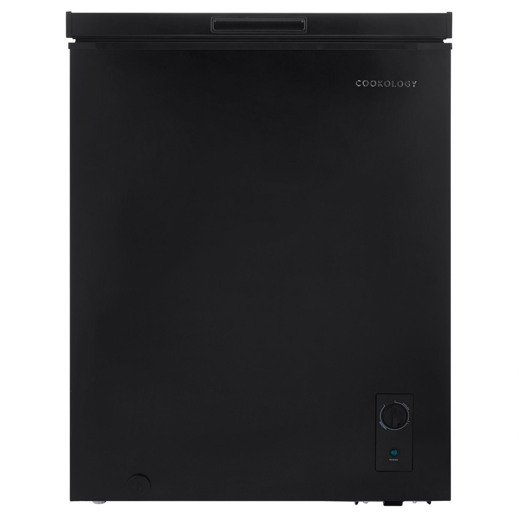 142L Black Chest Freezer With Chill Function | Cookology