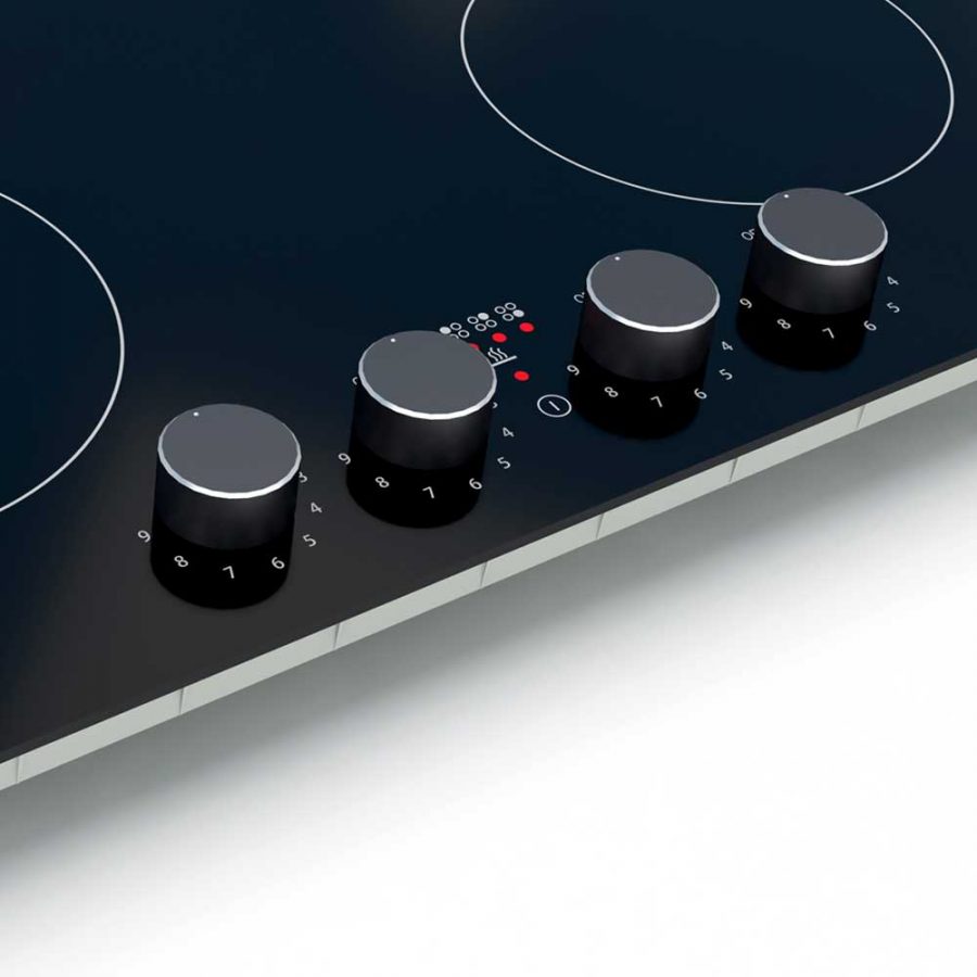 Cookology 60cm Rotary Induction Hob - Black | Cookology