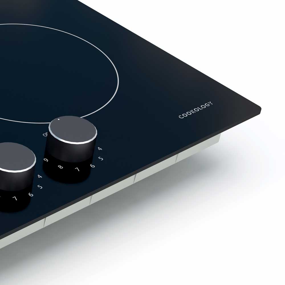 Cookology 60cm Rotary Induction Hob - Black | Cookology