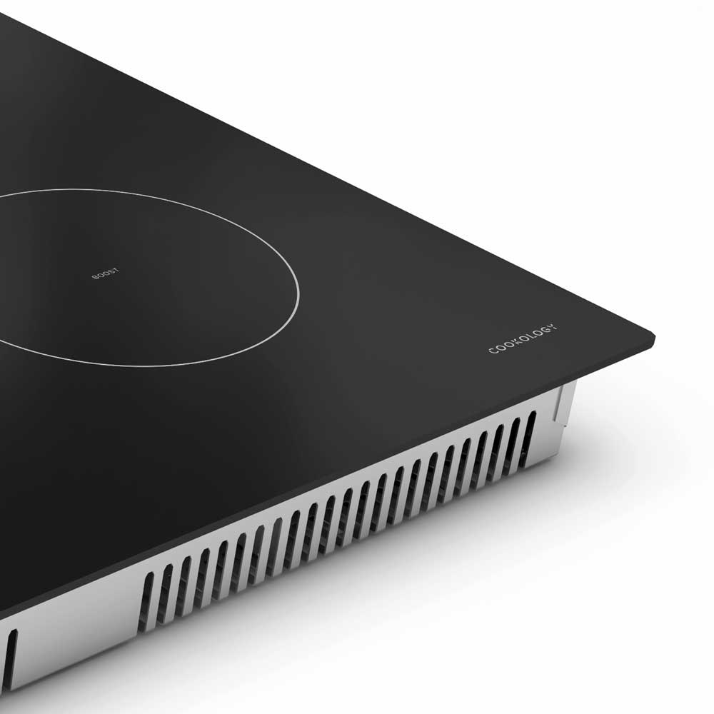 90cm Black 5 Zone Induction Hob With Touch Control | Cookology